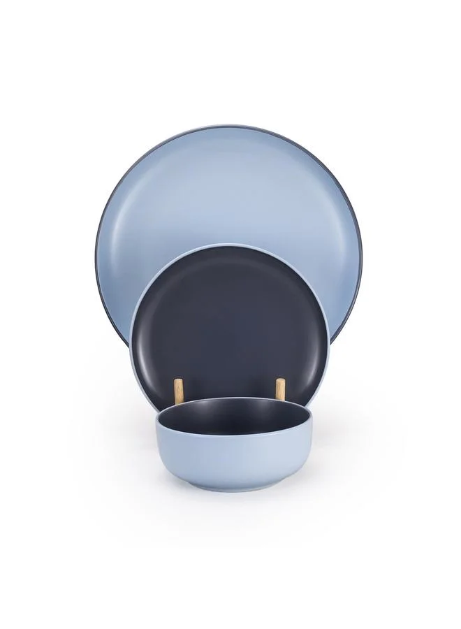 شالو طقم عشاء نورديك ضحل من 12 قطعة